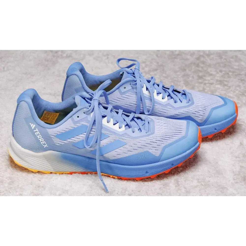 Adidas Terrex Agravic Flow 2 Low Blue Dawn Impact Orange Running Shoes Mens 11